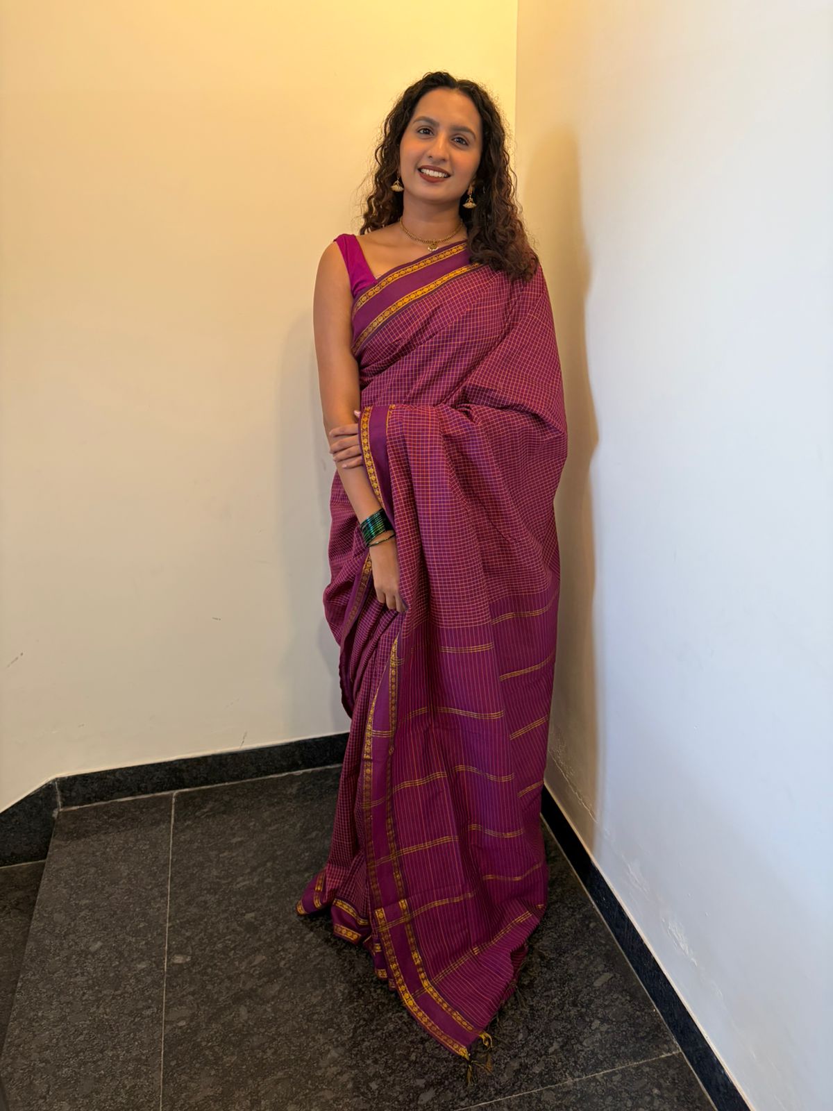 Arani checks Kalyani cotton ✨