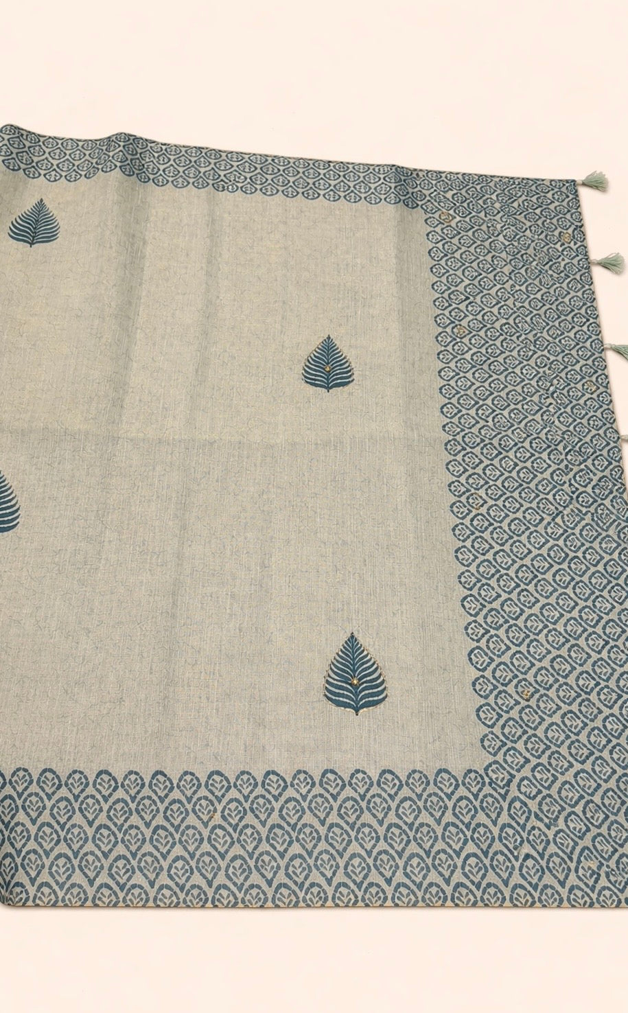 Soft handworked tissue cotton-pastel teal 🦋