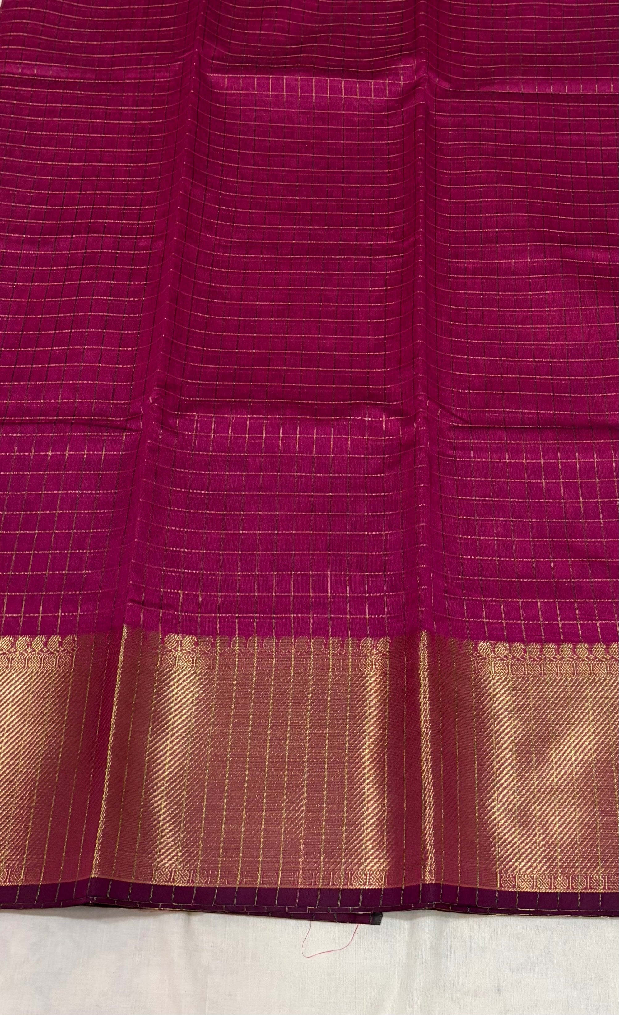Semi Banarasi kattan silk -Rani Pink