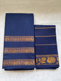Sungudi -Kanchi border ✨Navy blue with veldhaari blouse