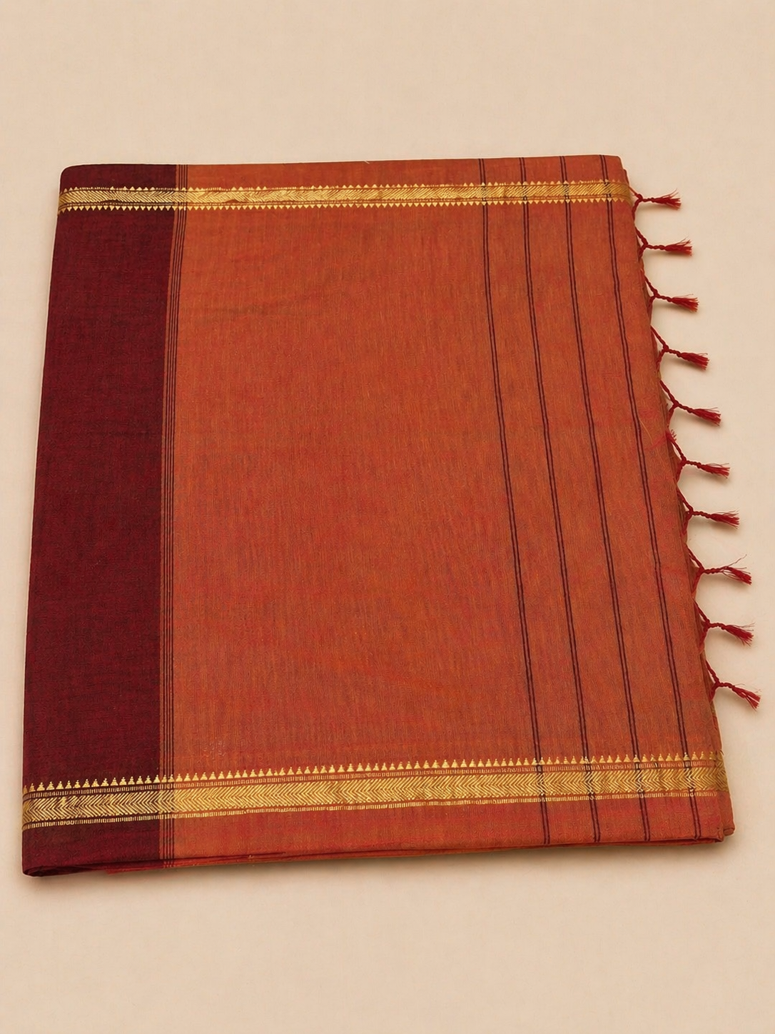 Khaadi cotton -maroon