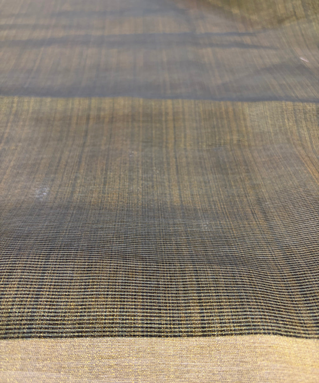 Soft handworked tissue cotton saree -green ✨