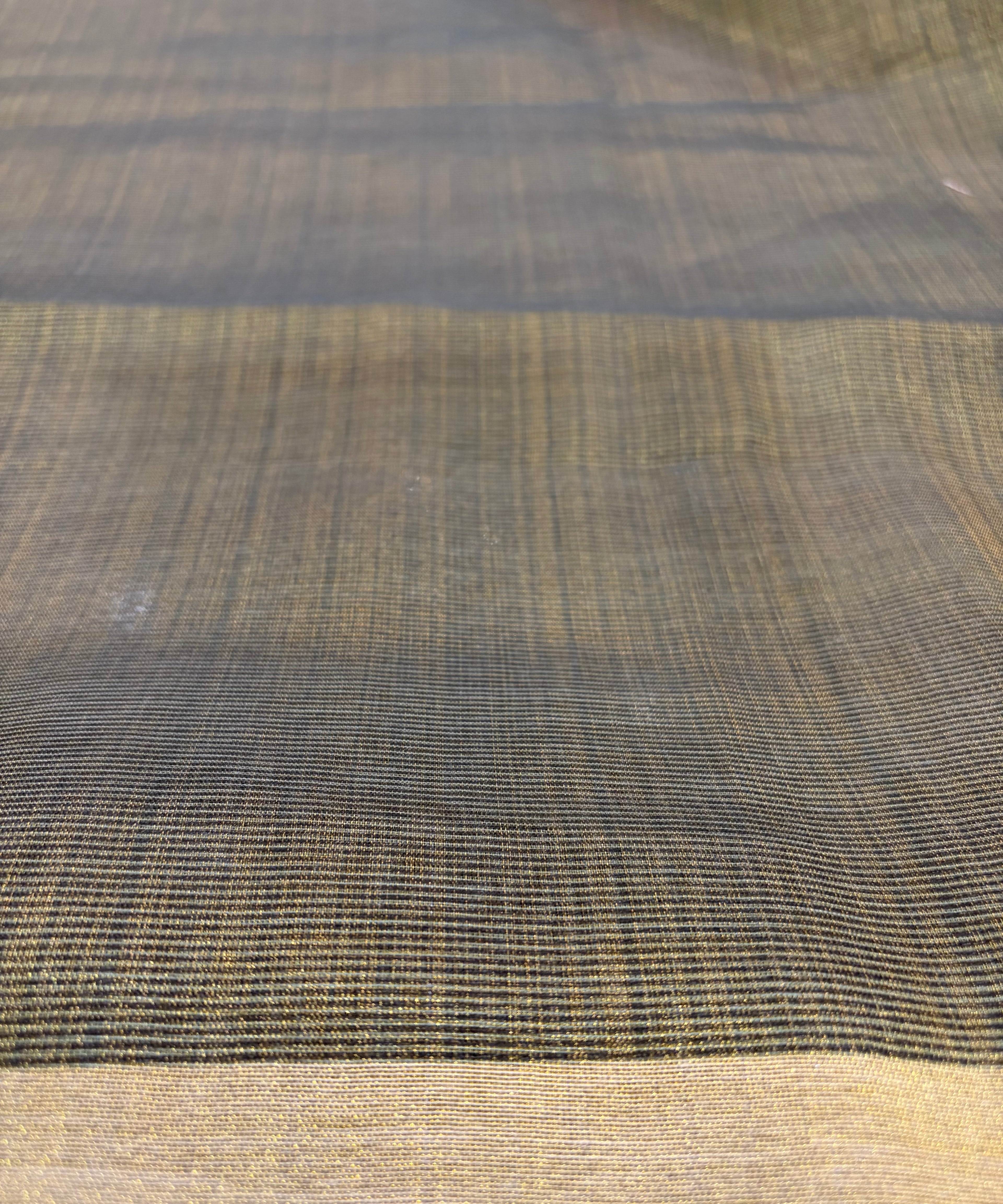 Soft handworked tissue cotton saree -green ✨